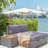 Pe Wicker Outdoor Patio Daybed With Storage And Acacia Wood Table-55483817