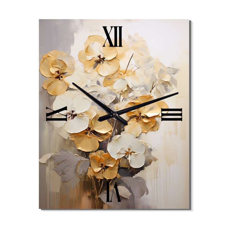 Horloge murale Blus - Pansies, Moyen