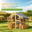 Poulaillers accessibles à pied, grand enclos rustique en bois pour volailles de style ferme, idéal pour le jardin
