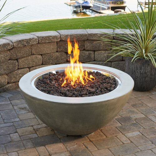 The Outdoor GreatRoom Company Cove Concrete Propane/Natural Gas Fire ...