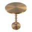 Table d'appoint ronde en métal 19 po avec base géométrique