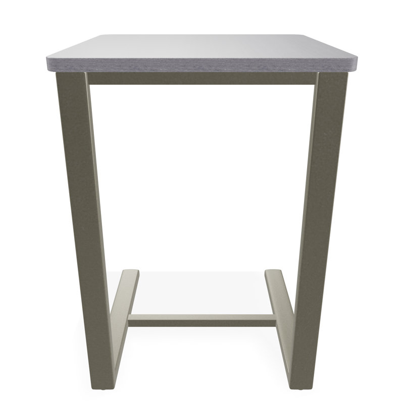 Outdoor Square Side Table, Gray/Storm