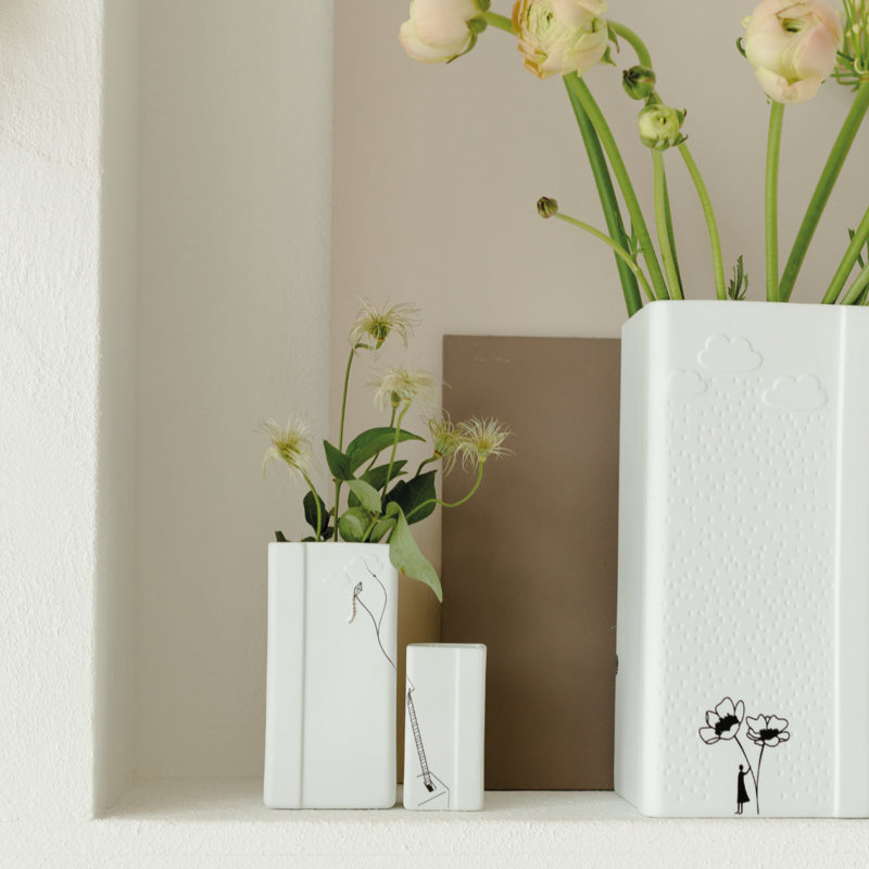 Ensemble de 2 vases en porcelaine