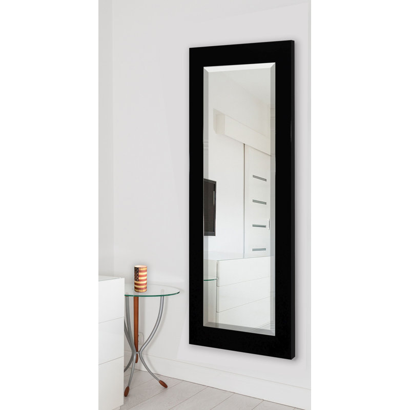Conah Flat Mirror, 63.5" H x 25.5" W, Black