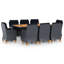 Ensemble de salle à manger rectangulaire pour 6 personnes 73 po-716095945-716095946