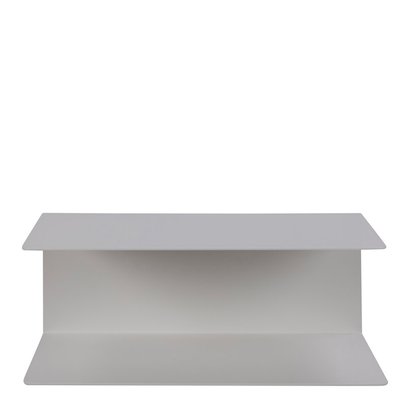 Syrai Steel Floating Shelf, White