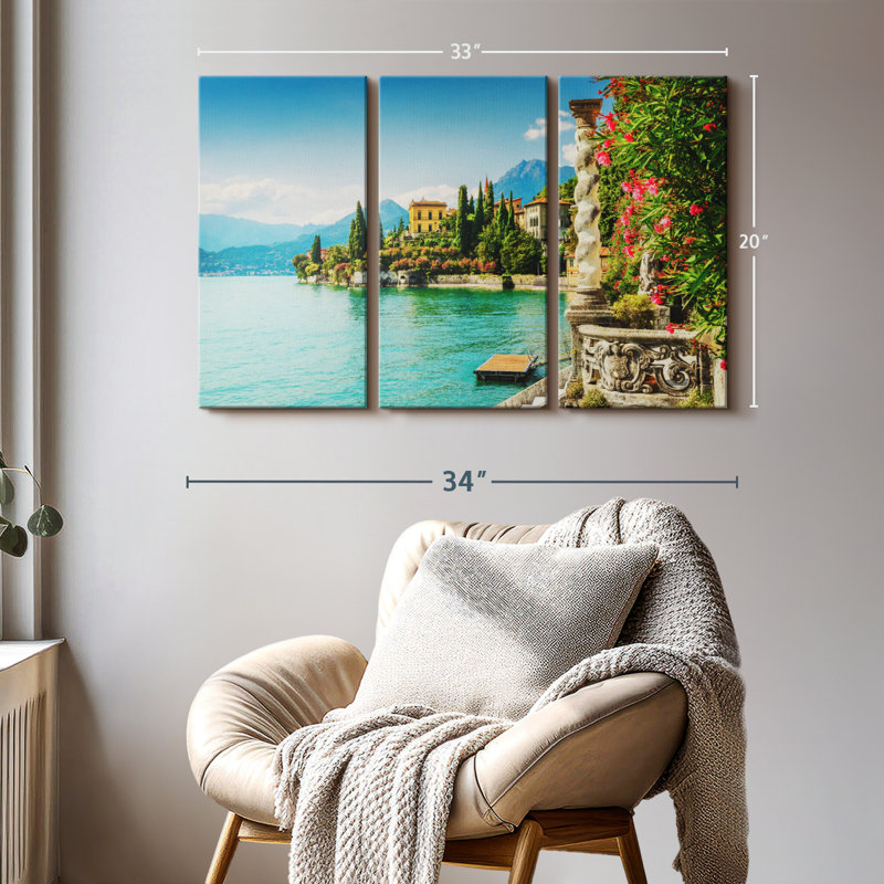 «Villa Monastero In Como Lake» sur, H 20 po x l 33 po