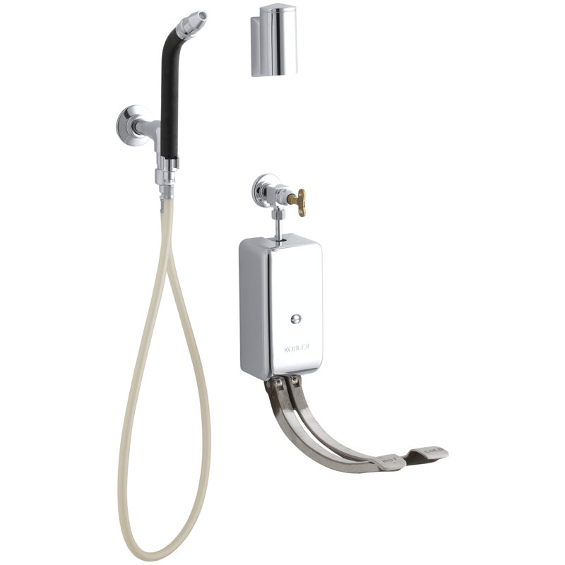 Laveuse les bassins hygiéniques avec soupapes de mélange pour le contrôle de pieds doubles et arrêts intégrés