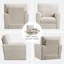 Fauteuil pivotant rembourré 34 po-440179010