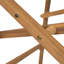 Tabourets de comptoir pliants en bois d'acacia de hauteur de siège de 25,75 po Joseph Patio
