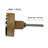1.5" Diameter Wooden Stripe Knobs