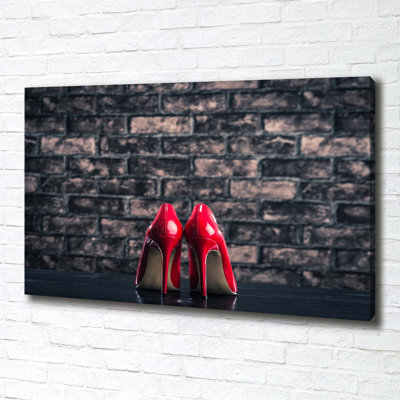 Red Heels - Wrapped Canvas Print