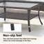 Table basse d'extérieur en osier PE L 40 po x l 22 po Bonia-217197215