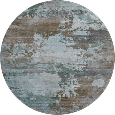 Premium Machine Washable Mayfield AMF2067 Abstract Rug