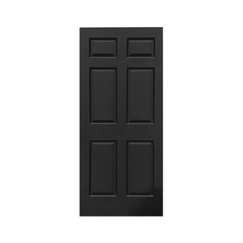 Porte de poche coulissante à panneaux, 36 po x 80 po, Noir