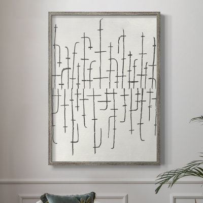 «Vertical Arrangement II», reproduction encadrée - bois massif