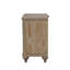 Armoire de chevet en bois massif rustique couleur chêne 1pc
