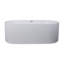 LIDO 66" X 34" Freestanding Soaking Solid Surface Bathtub-733705975