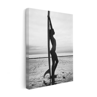 Woman with Surfboard