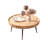 Retro Walnut Solid Wood Round Coffee Table
