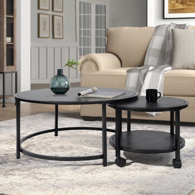 2 tables gigognes avec rangement Airica
