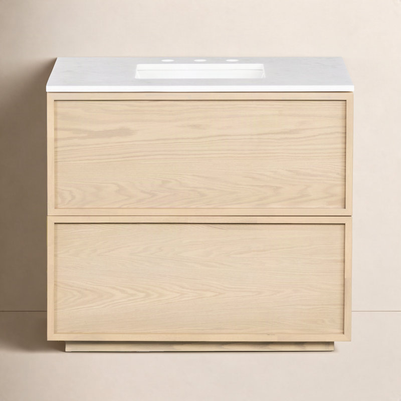 36" Single Sink Benajah Vanity, Natural