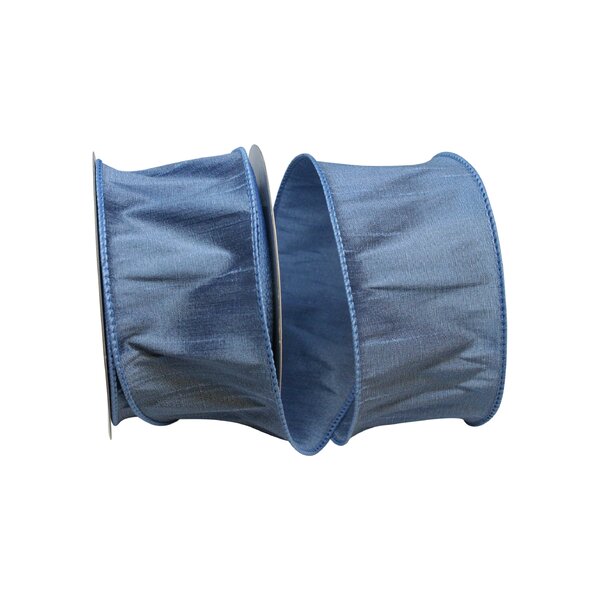 KLTRIBBON Nylon Velvet Ribbon Single Faced,1 inch x 25Yards Spool (Royal Blue)