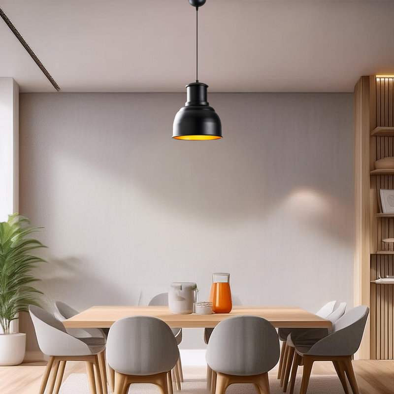 Luminaire suspendu en forme de dôme à 1 lumière Excalibur