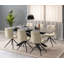 Fiona Extendable Metal Base Dining Table-98683580-98683582