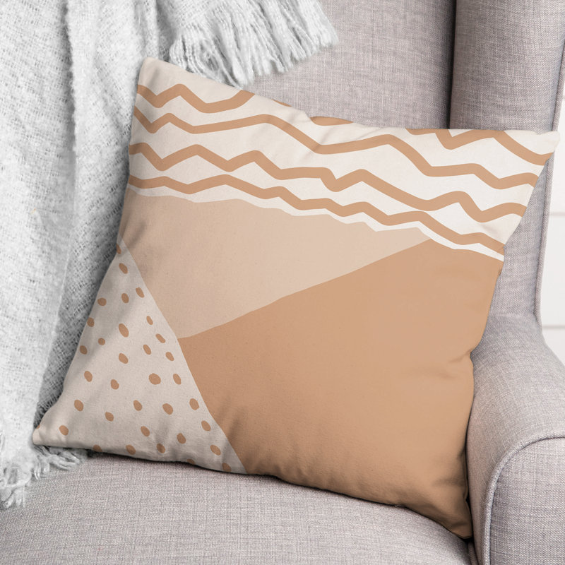 Coussin décoratif intérieur / extérieur, Brun clair