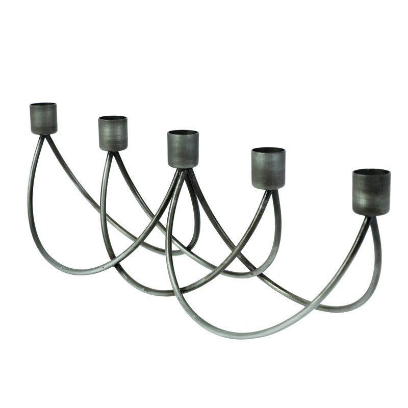 12cm Metal Tabletop Candelabra
