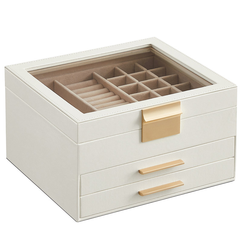 Betzy Jewellery Box +, Cloud White