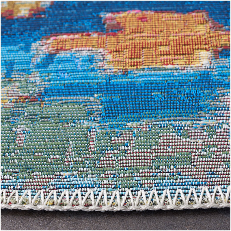Kenric 500 Performance Southwestern Indoor/Outdoor Area Rug, Rectangle 6'6" x 9'4"
