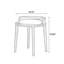 Chaise d'appoint 16,93 po brun noisette (ensemble de 2)