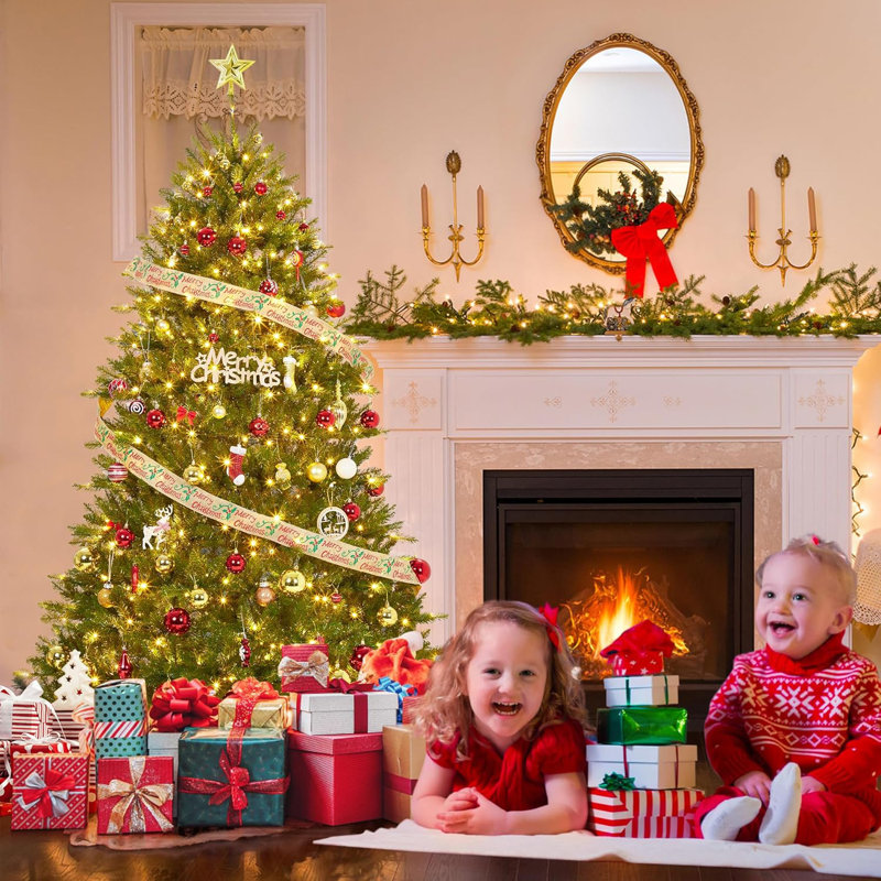 Lighted Artificial Christmas Tree, 3' H