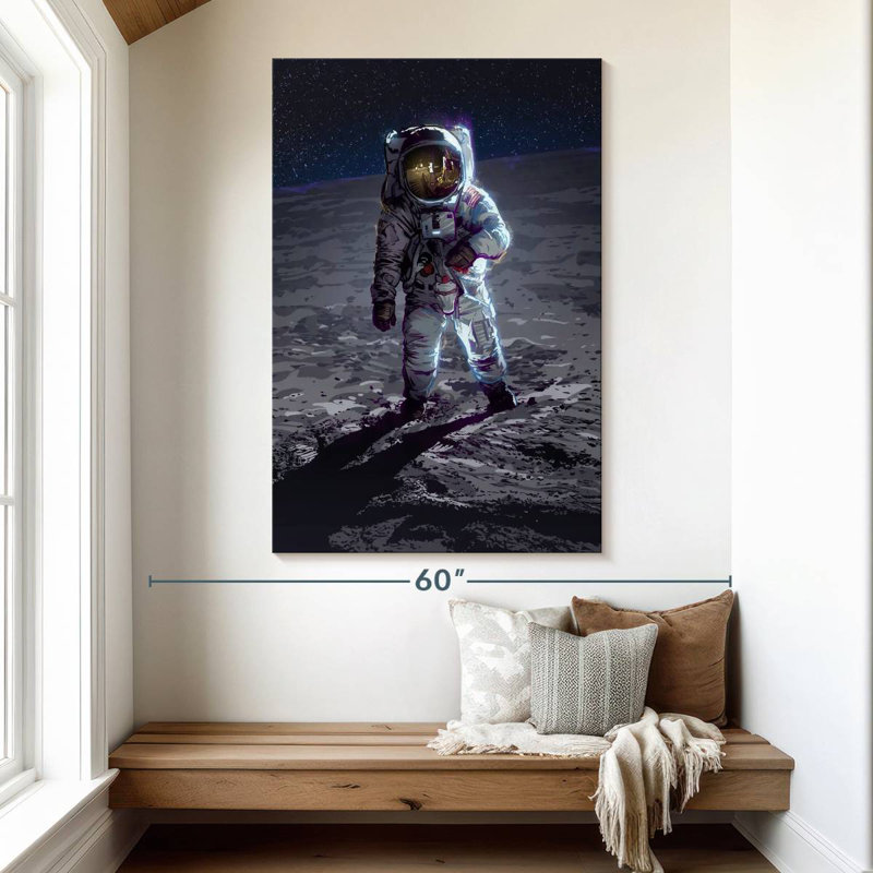 Oberle Apollo 11 Moonlanding, 51" H x 34" W