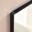 Miroir de salle de bain 60 po. 22 po. Noir