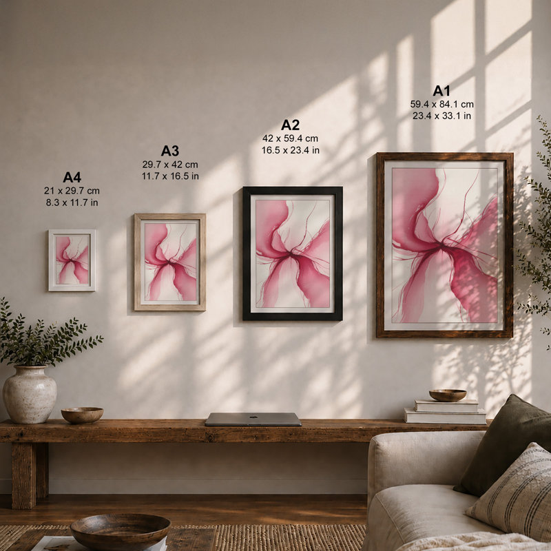 Ethereal Forms Modern - Framed Print, Unframed, A2 - 59.4 x 42.0 cm