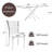 63" Rectangular Tempered Glass Table set-1805512152-1807972318