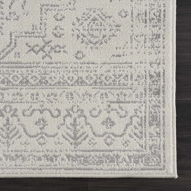 Tapis gris Cobien, Rond 7 pi 10 po