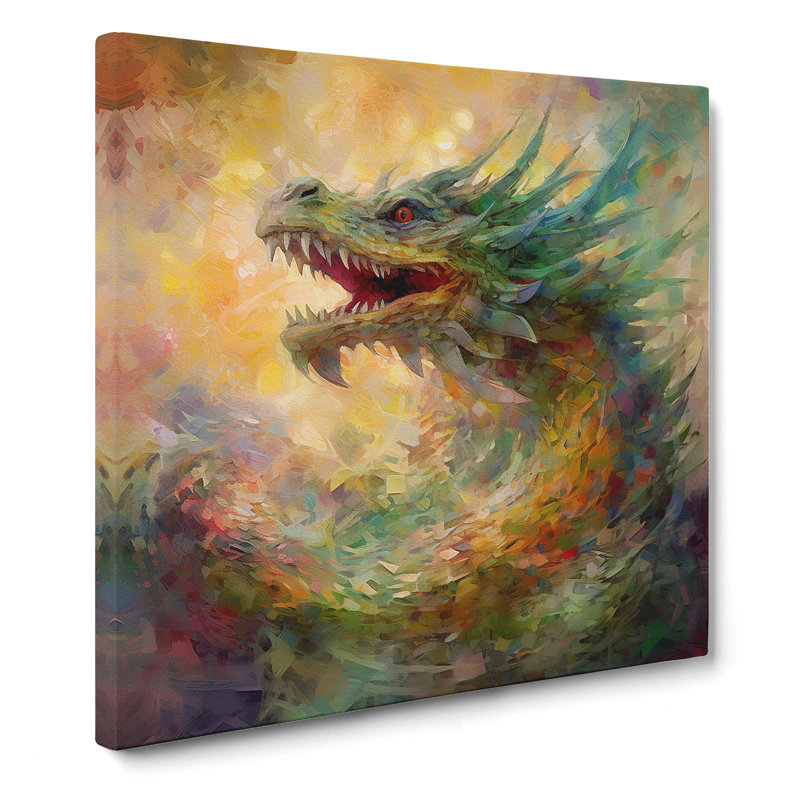 Dragon Impressionism No.5 - Wrapped Canvas