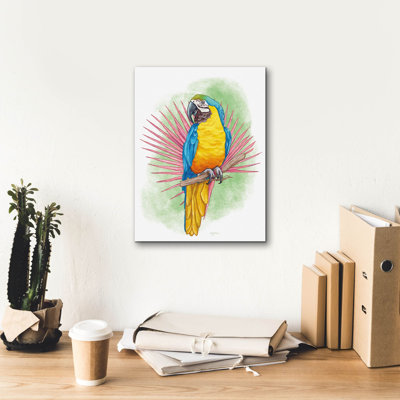 «Tropical Flair 1» par Mary Urban, art mural sur toile, 40 po x 54 po