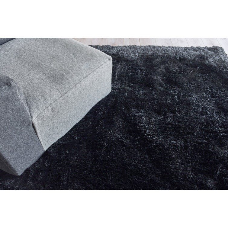Sumo Shag Area Rug in Black