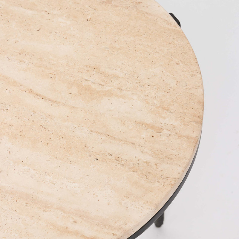 Como Marble End Table, 22" H x 20" W x 20" D, Dusk