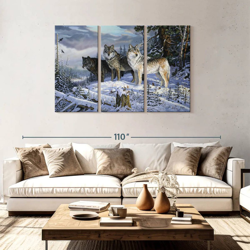 Sentinels Of The Forest, 48" H x 74" W