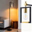 Lampe sur pied industrielle avec interrupteur au pied, lampe sur pied de style Mid-Century moderne pour le salon, la chambre à coucher ou le bureau, avec ampoule Edison E26