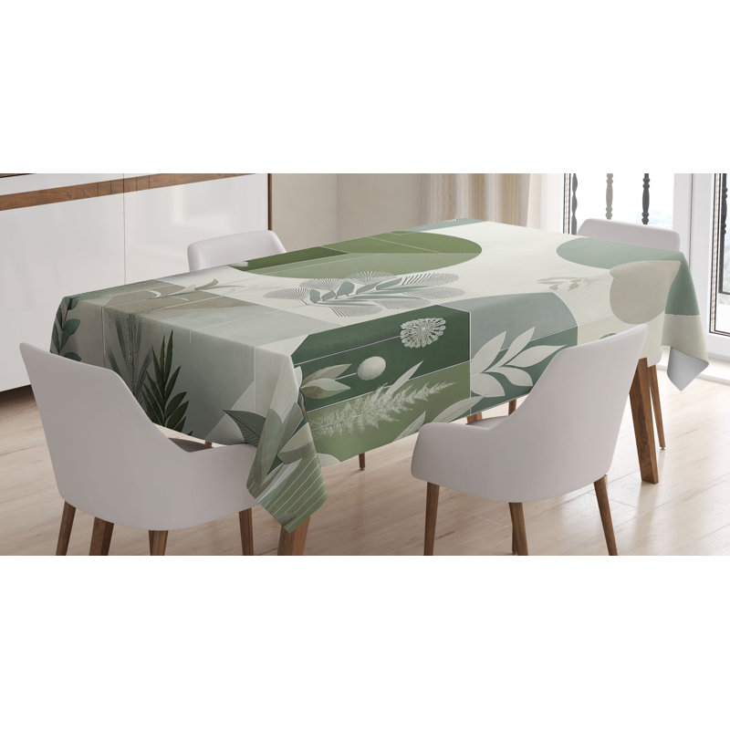 Dreanna Rectangle Floral Microfiber Tablecloth, 70" Rectangle