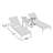 Evelyne 77" Long Reclining Chaise with Table-1214902113