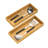 Bamboo Drawer Organizer, Stackable Utensil Organizer