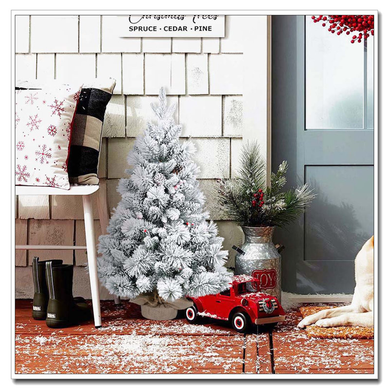 Arbre de Noël enneigé 3 pi
